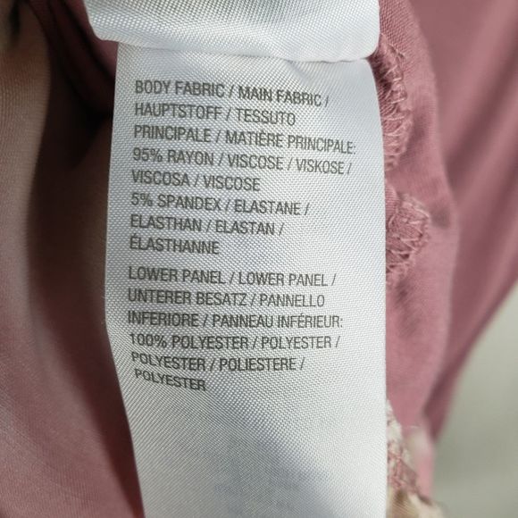 LOGO Lori Goldstein tie-dye peplum tunic top Large - Picture 5 of 6